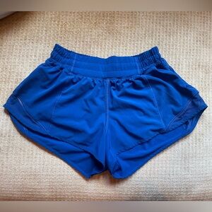 Cyber Blue Lululemon Hotty Hot Shorts
